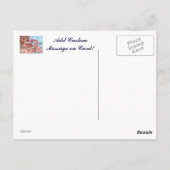 フローラカスタムポストカードピンクドッグウッド花 ポストカード (裏面)