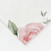 フローラカスタムマピンクローズ4から8の子供の名前 フリースブランケット (角)