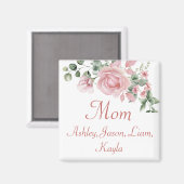 フローラカスタムマピンクローズ4から8の子供の名前 マグネット (正面/裏面)