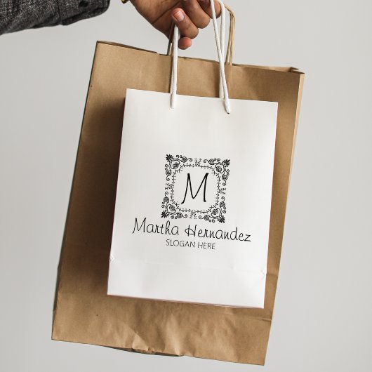 フローラカスタムモノグラム、スモールビジネス大規模 ラバースタンプ