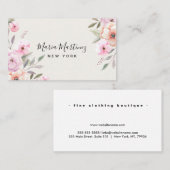 フローラカスタムラグジュアリーブティックフローラ 名刺 (正面/裏面)