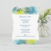 フローラカスタムランチョンプログラムカード メニュー (スタンド正面)