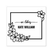 フローラカスタムリースex libris セルフインキングスタンプ (デザイン)