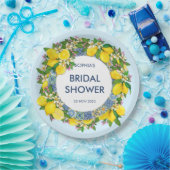 フローラカスタムリーフレレモン ペーパープレート (パーティー)