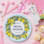 フローラカスタムリーフレレモン ペーパープレート (パーティー)