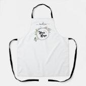 フローラカスタムロゴ事業サロンヘアスタイリスト エプロン (正面)