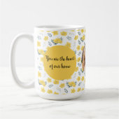 フローラカスタム写真 | 母の日の贈り物 | イエロー コーヒーマグカップ (左)