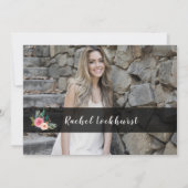 フローラカスタム学級卒業写真パーティー 招待状 (裏面)