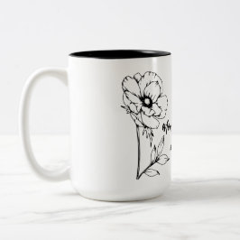 フローラカスタム引用文マムグ ツートーンマグカップ