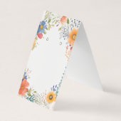 フローラカスタム折り畳みテントイヤリング表示カード 名刺 (正面)