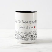 フローラカスタム母の日のギフトマグ ツートーンマグカップ (中央)