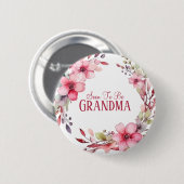 フローラカスタム祖母が赤ちゃんシャワーになる 缶バッジ (正面&裏面)
