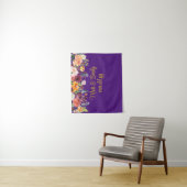 フローラカスタム結婚式レセプションフォトブースプロップ タペストリー (インサイチュ)