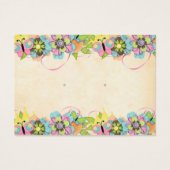 フローラカスタム自然スタッドイヤリング表示カード (正面)