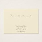 フローラカスタム自然スタッドイヤリング表示カード (裏面)