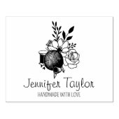 フローラカスタム裁縫、手作りビジネス大型 ラバースタンプ (インプリント)