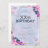 フローラカスタム誕生日招待状カード シーズンカード (正面/裏面)