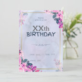 フローラカスタム誕生日招待状カード シーズンカード (スタンド正面)