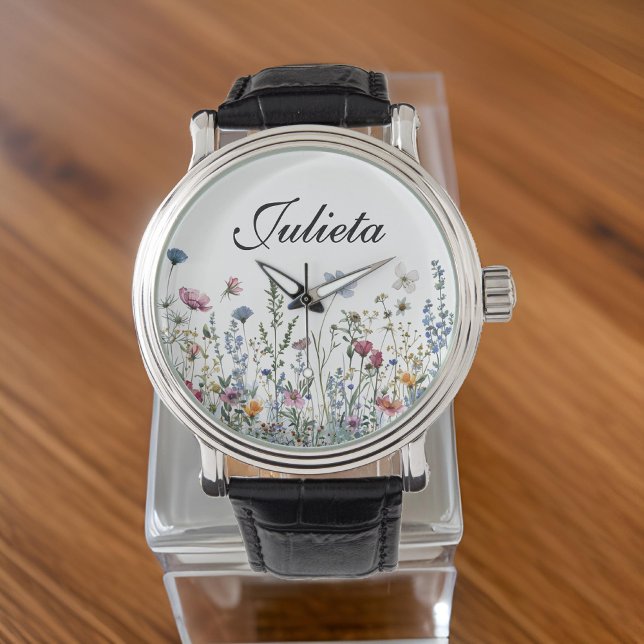 フローラカスタムeWatch，彼女への贈り物，ママ，女性 腕時計 (floral smartwatch band, graduation gift for her, Christmas gift for women, birthday present for mom)