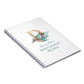 フローラカスタムRレター水彩モノグラム ノートブック (右側)