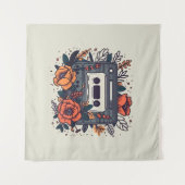 フローラカセットテープ タペストリー (正面(横))