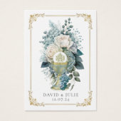 フローラカソリッ結婚クの祈りの言葉カード (正面)