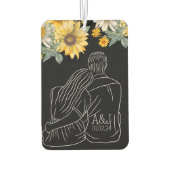 フローラカップル贈与記念イニシャル名車 カーエアーフレッシュナー (裏面)