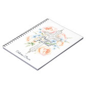 フローラカトリックのクロススクリプト祈りの言葉ジャーナル ノートブック (左側)