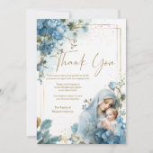 フローラカトリックのメアリー葬儀の弔問悔やみや弔慰 サンキューカード (正面)