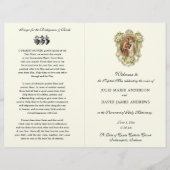 フローラカトリックのラテン質量結婚式 プログラム (正面)