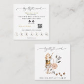 *~*フローラカフェEspresso QRリワード ロイヤリティカード (正面/裏面)