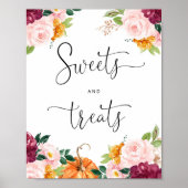 フローラカボチャのスイーツとお菓子 ポスター (正面)