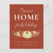 フローラカボチャの引っ越し案内ポストカード ポストカード (正面)