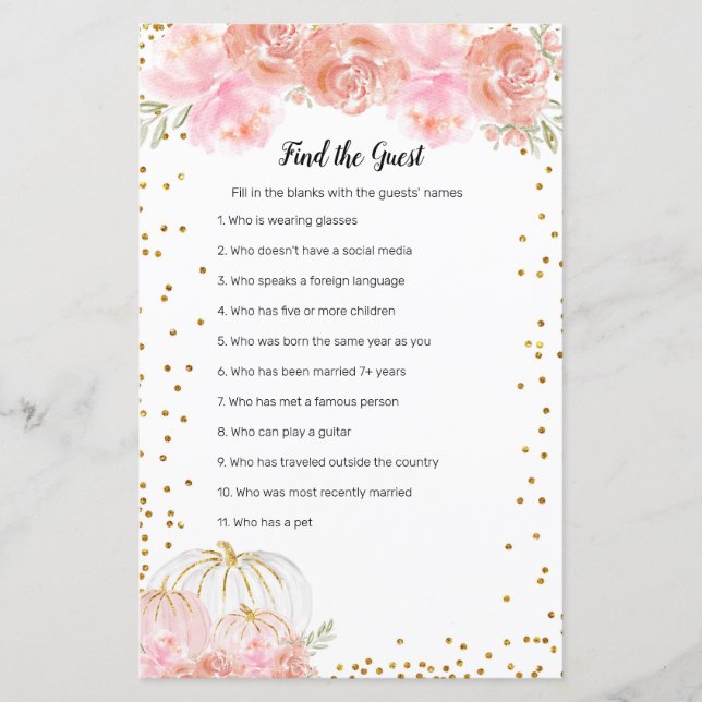 フローラカボチャの水の色を見つけるゲストゲーム (正面)