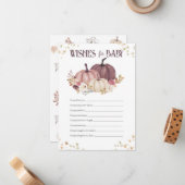 フローラカボチャはベビーの願い、良い願い ノートカード (正面/裏面インサイチュ)