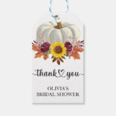 フローラカボチャブライダルシャワーのお気に入り ギフトタグ (正面)