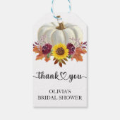 フローラカボチャブライダルシャワーのお気に入り ギフトタグ (裏面)