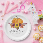 フローラカボチャブライダルシャワー紙プレート ペーパープレート (パーティー)