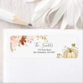 フローラカボチャ住所 シール秋オータムニュートラル ラベル (インサイチュ)