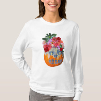 フローラカボチャ写真Tシャツ Tシャツ