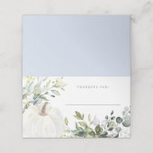 フローラカボチャ感謝祭ディナー座席表 プレイスカード (外部開封)