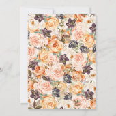 フローラカボチャ感謝祭ディナー 招待状 (裏面)