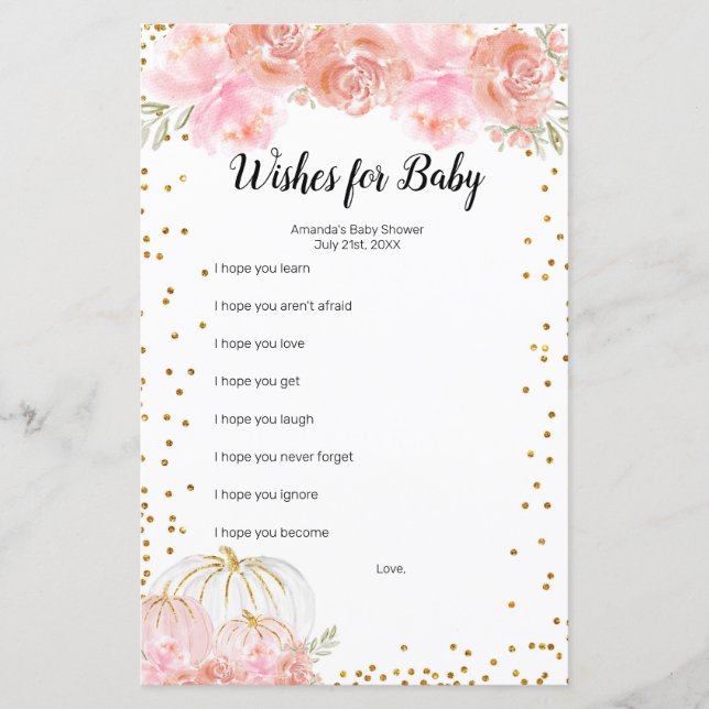 フローラカボチャ水色の願いベビーゲーム (正面)