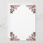 フローラカボチャ秋の赤ちゃんシャワーサンキューカード サンキューカード (裏面)