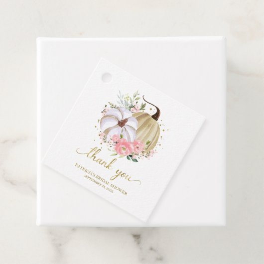 フローラカボチャ秋ブライダルシャワーの恩恵 フェイバータグ (インサイチュ)