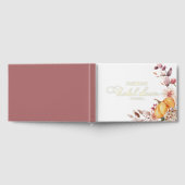 フローラカボチャ秋ブライダルシャワー ゲストブック (全面)