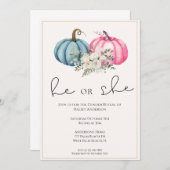 フローラカボチャ秋ベビー性表彰 招待状 (正面/裏面)