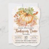 フローラカボチャ紅葉感謝祭ディナー 招待状 (正面)
