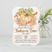 フローラカボチャ紅葉感謝祭ディナー 招待状 (スタンド正面)