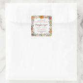 フローラカボチャ製品ラベル スクエアシール (バッグ)